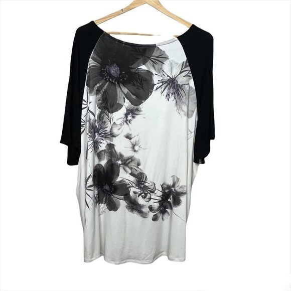 SIZE 1x Addition Elle Michel Studio Floral Top - Picture 3 of 8